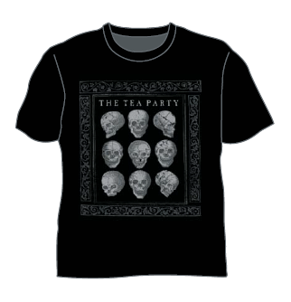 9 Skulls Black Tshirt by The Tea Party