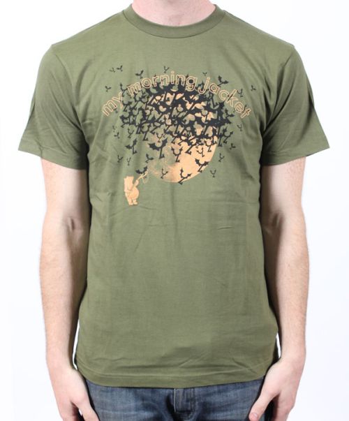 Bears & Bats Jungle Green Tshirt by My Morning Jacket