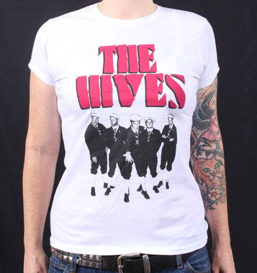 Berets White Tshirt by The Hives
