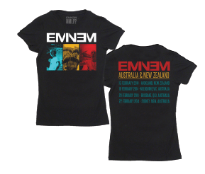 Berserk Frames Girls Black Tshirt by Eminem