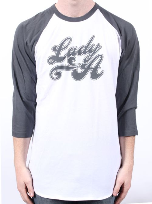 Black/White Baseball Top Australian Tour 2011 by Lady Antebellum