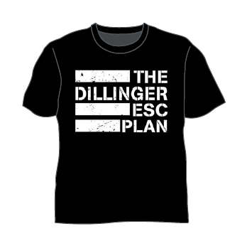 Classic Logo Black Tshirt by The Dillinger Escape Plan