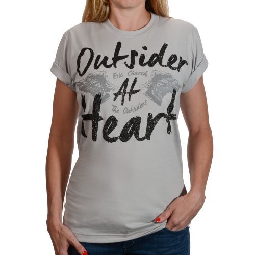 Outsider At Heart Silver Tshirt by Eric Church