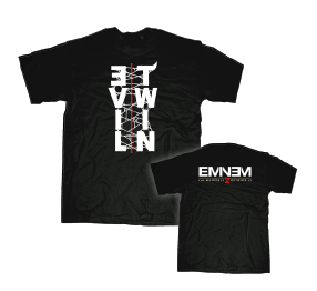 Evil Twin Verbiage Black Tshirt by Eminem