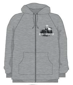 Singing Grey Hoodie by John Farnham