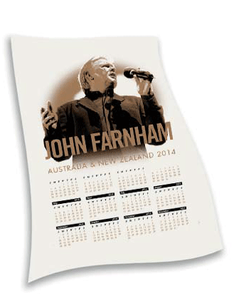 Tea Towel Australian Tour 2014 by John Farnham