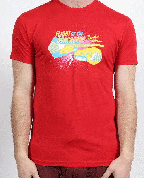 Red Omnichord Tshirt 2012 by Flight Of The Conchords