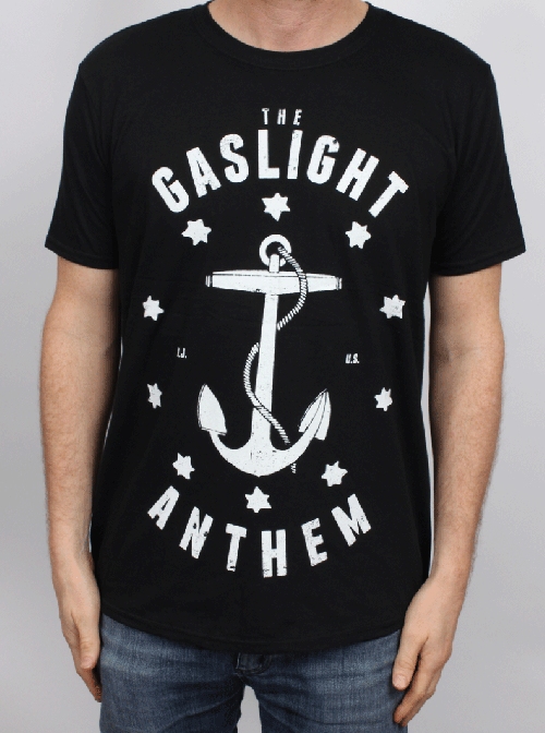 Anchor Black Tshirt by The Gaslight Anthem