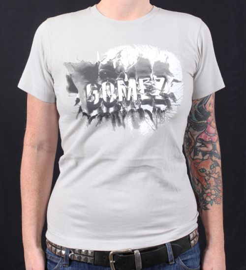Grey Splash Tshirt Australian Tour 2011 by Gomez