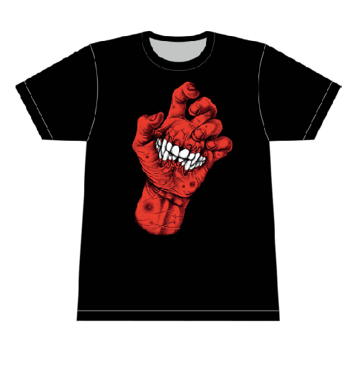 Hand To Mouth Black Tshirt by Baroness