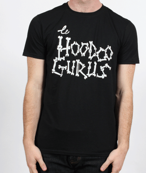 Bones Logo Black Tshirt by Hoodoo Gurus
