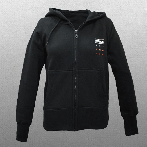 2nd Law Black Zip up Hoodie by Muse