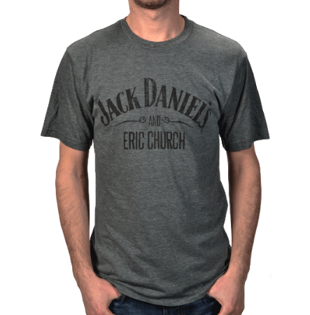 Jack Daniels/Eric Church Heather Grey Tshirt by Eric Church