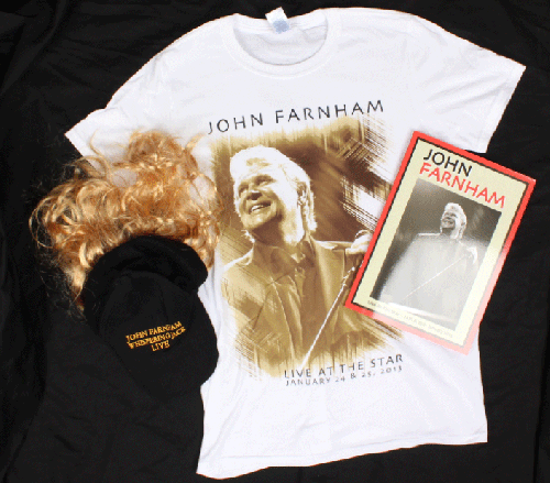 White Tour Tshirt 2013 Program & Whispering Jack Cap by John Farnham