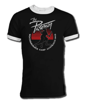 Kangaroo Black Tshirt Australian Tour 2013 by Protomen