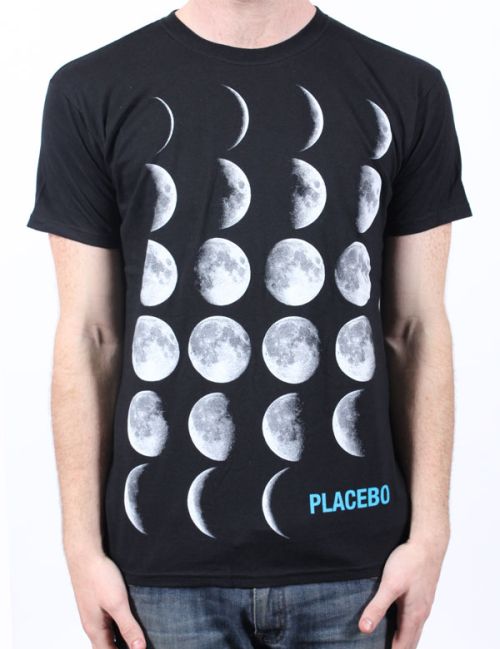 Moons Black Tshirt by Placebo