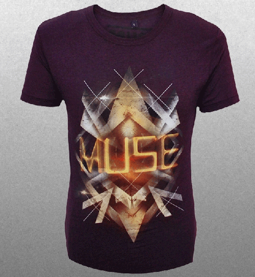 Follow Me Shear Burgundy Tshirt by Muse