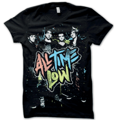Party On Black Tshirt by All Time Low