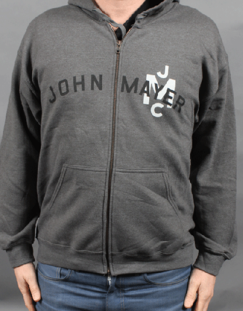 Monogram Tweed Zip Hoody by John Mayer