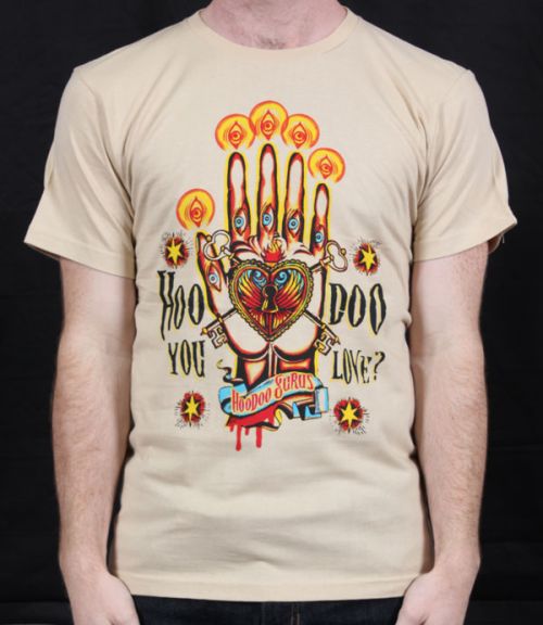 Hoodoo You Love Tan Tshirt by Hoodoo Gurus