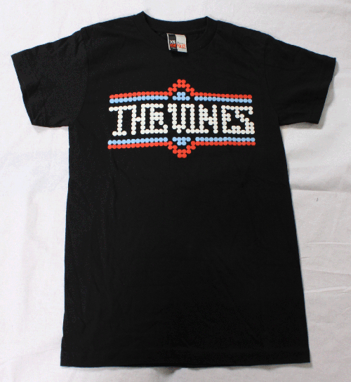 Dotted Logo Black Tshirt by The Vines