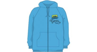Blue zip up hoodie Australian Tour 2011 by Gomez
