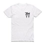 Classic EV Logo White Tshirt by Ecca Vandal