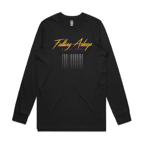 Falling Asleep At The Wheel Black Longsleeve Tshirt by The Rubens