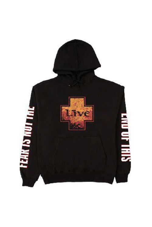 Fear Black Hoody by LIVE