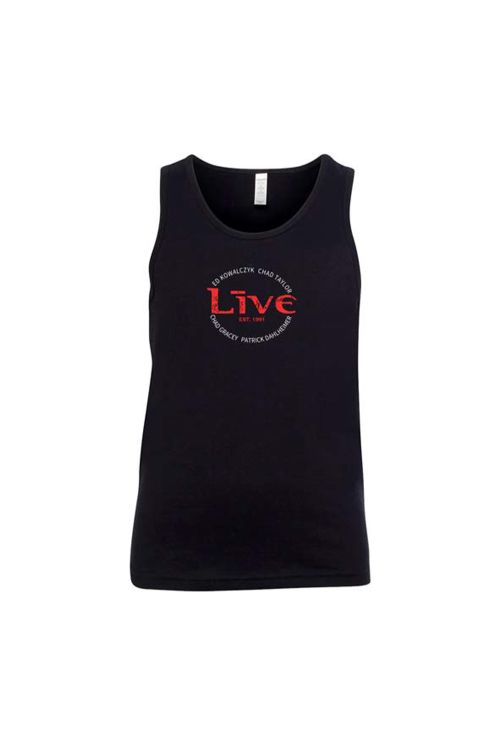 Logo Names Black Singlet/Tank by LIVE