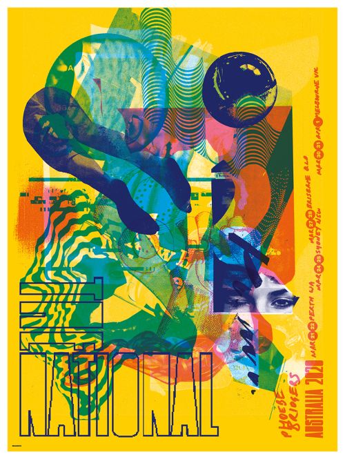Aus NZ Screen Printed Tour Poster (Proceeds Donated to Mallacoota Creative Recovery Fund) by The National