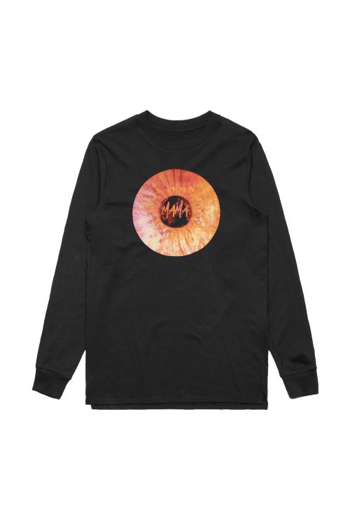 Mama Record Black Longsleeve Tshirt by Adrian Eagle