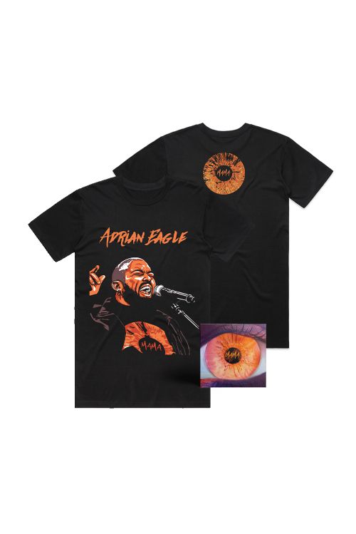 MAMA CD SIGNED AND BLACK TEE BUNDLE by Adrian Eagle
