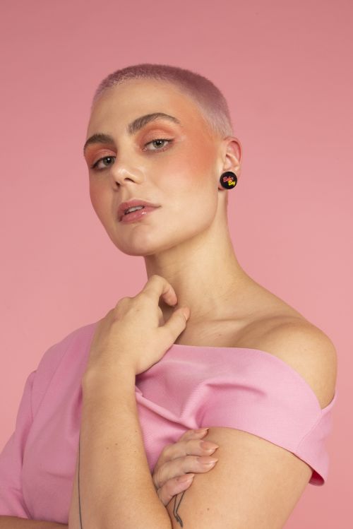 Earrings - Black Studs by Baker Boy