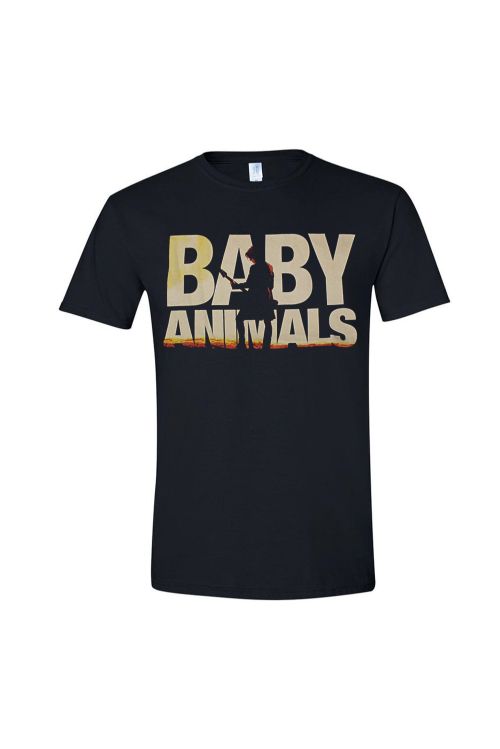 Silhoutte Black Tshirt by Baby Animals