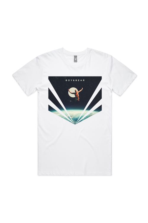 Hold Your Nerve Tour White Tshirt by Boy & Bear
