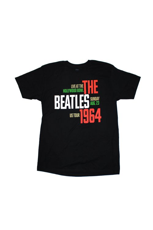 1964 Hollywood Black Tshirt by The Beatles