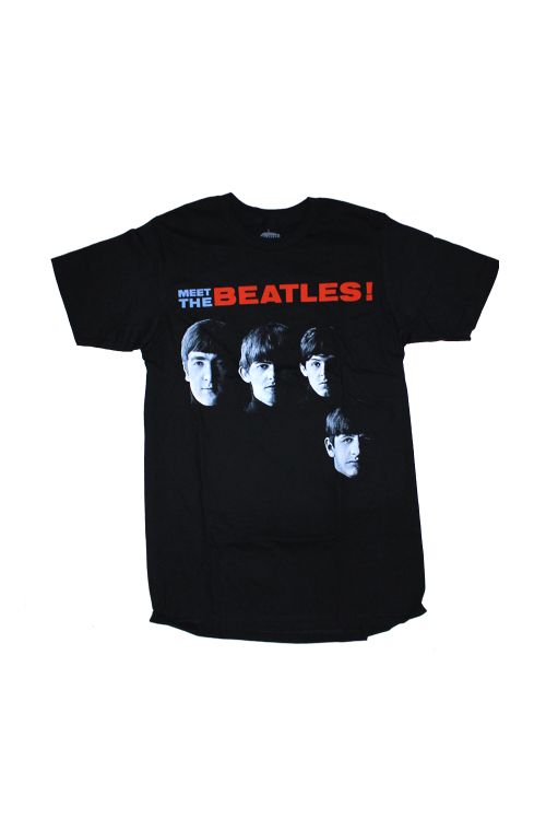 Meet The Beatles Black Tshirt by The Beatles