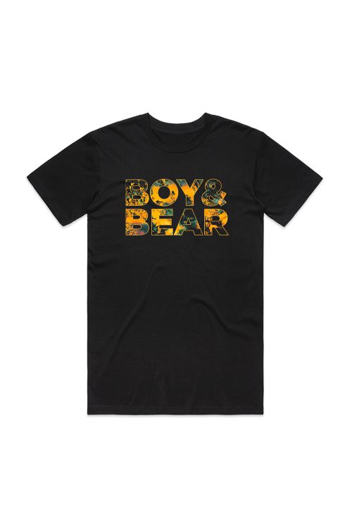 Suck On Light Tour Unisex Black Tshirt by Boy and Bear