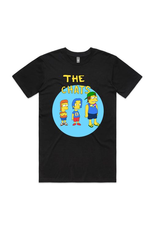Cartoon Black Tshirt by The Chats