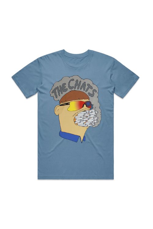 Ciggie Mouth Blue Tshirt by The Chats