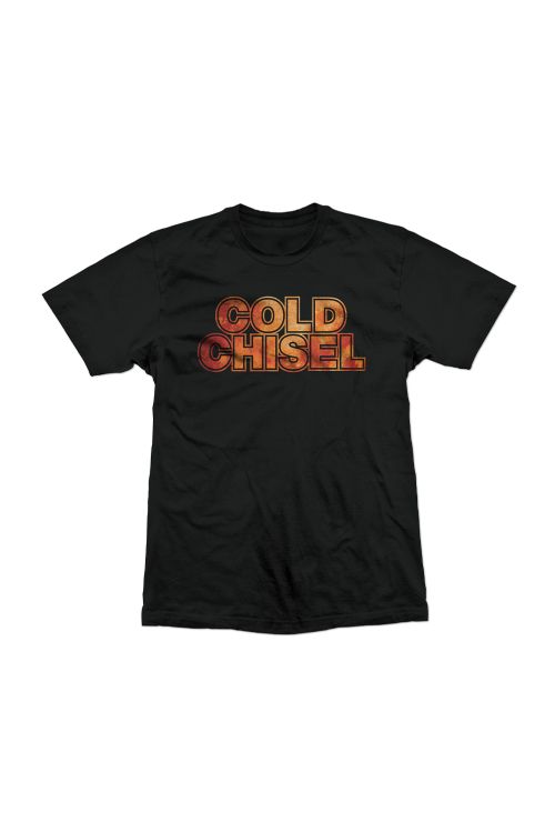Blood Moon Logo Black Unisex Tshirt by Cold Chisel