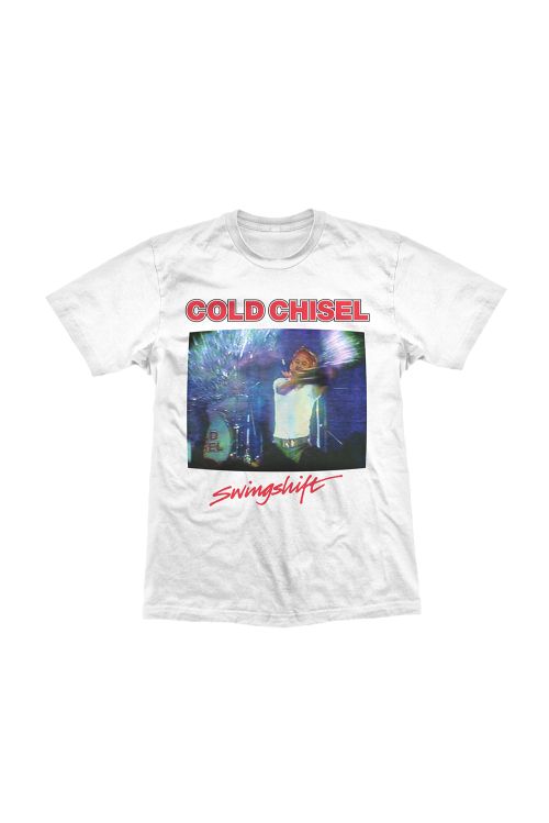 Swingshift White Tee by Cold Chisel