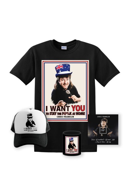 DOUBLE PLUGGER PACK (Tee/Cap/Stubby/Album) by Chris Franklin