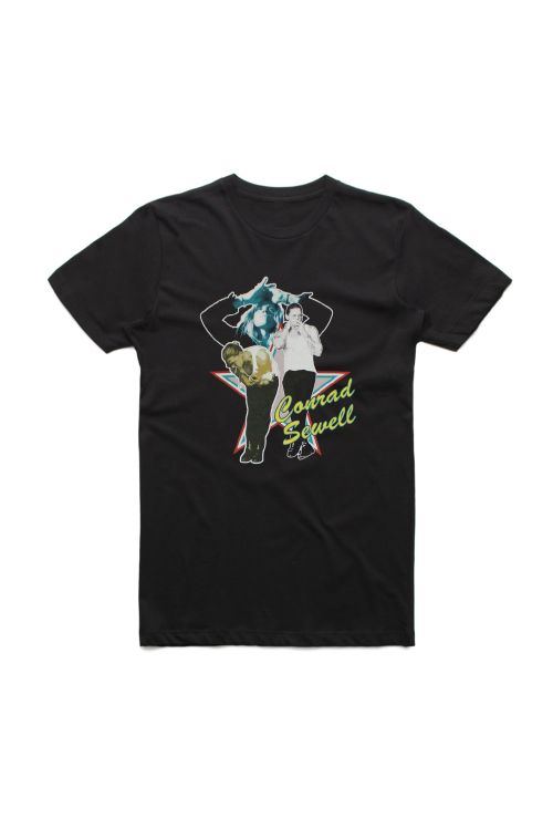 Star Pic Black Tshirt w/dateback by Conrad Sewell