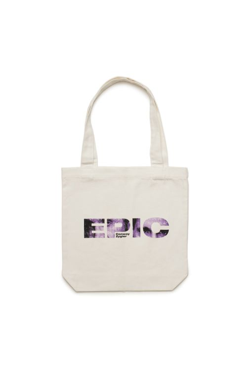 Epic Cream Tote Bag by Deb Conway