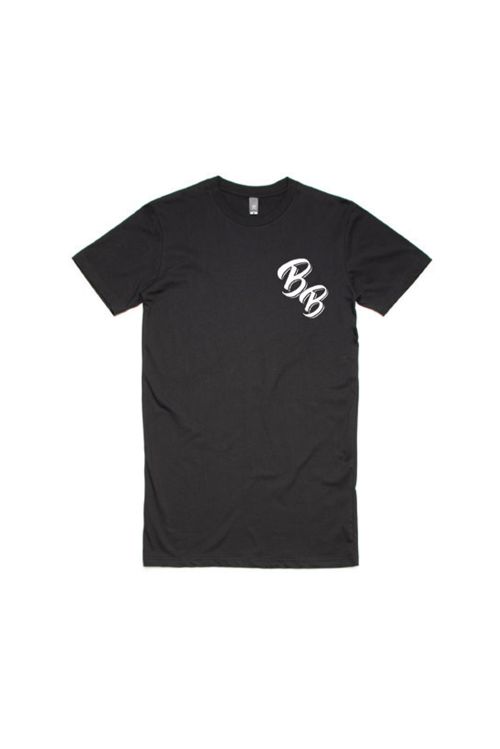 Pocket Logo Black Tall Tshirt by Baker Boy