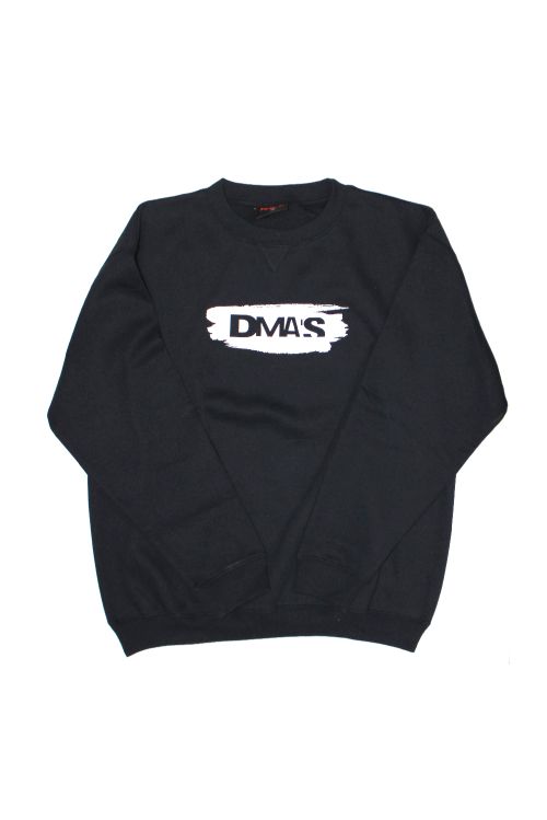 Reverse Circle Logo Black Crewneck by DMA'S