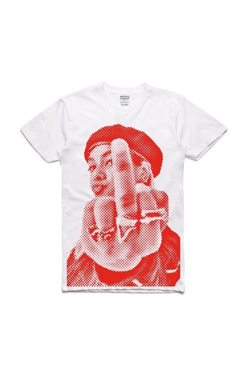 Finger White Tshirt by Ecca Vandal