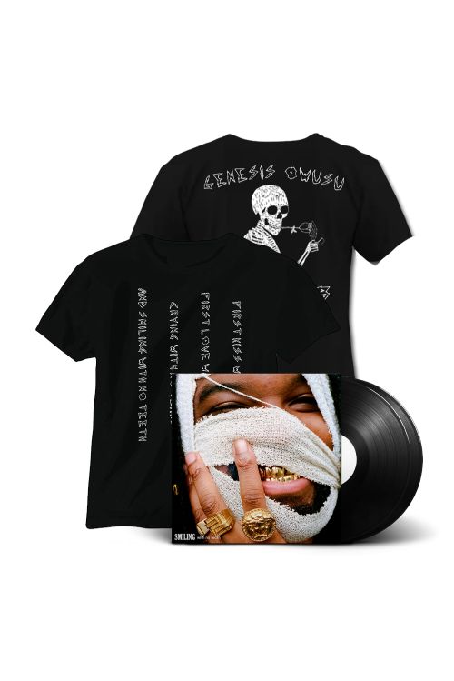 Smiling With No Teeth (2LP) Vinyl + TShirt (Includes Digital Download) by Genesis Owusu